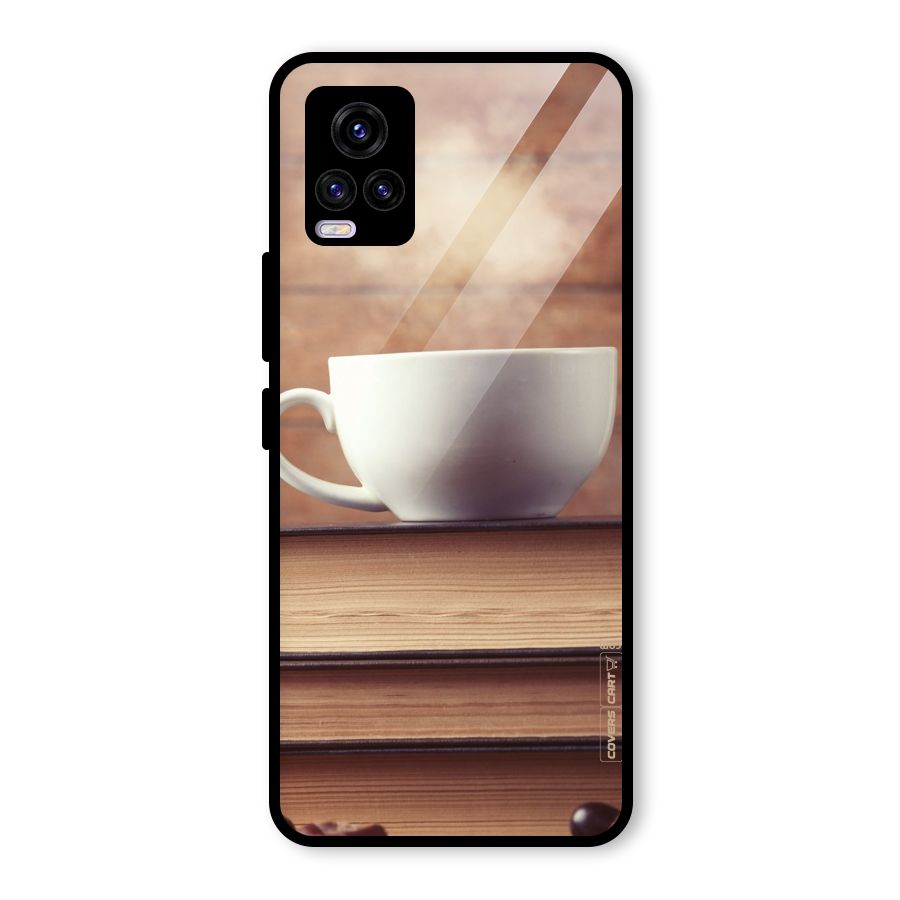 Coffee And Bookworm Glass Back Case for Vivo V20