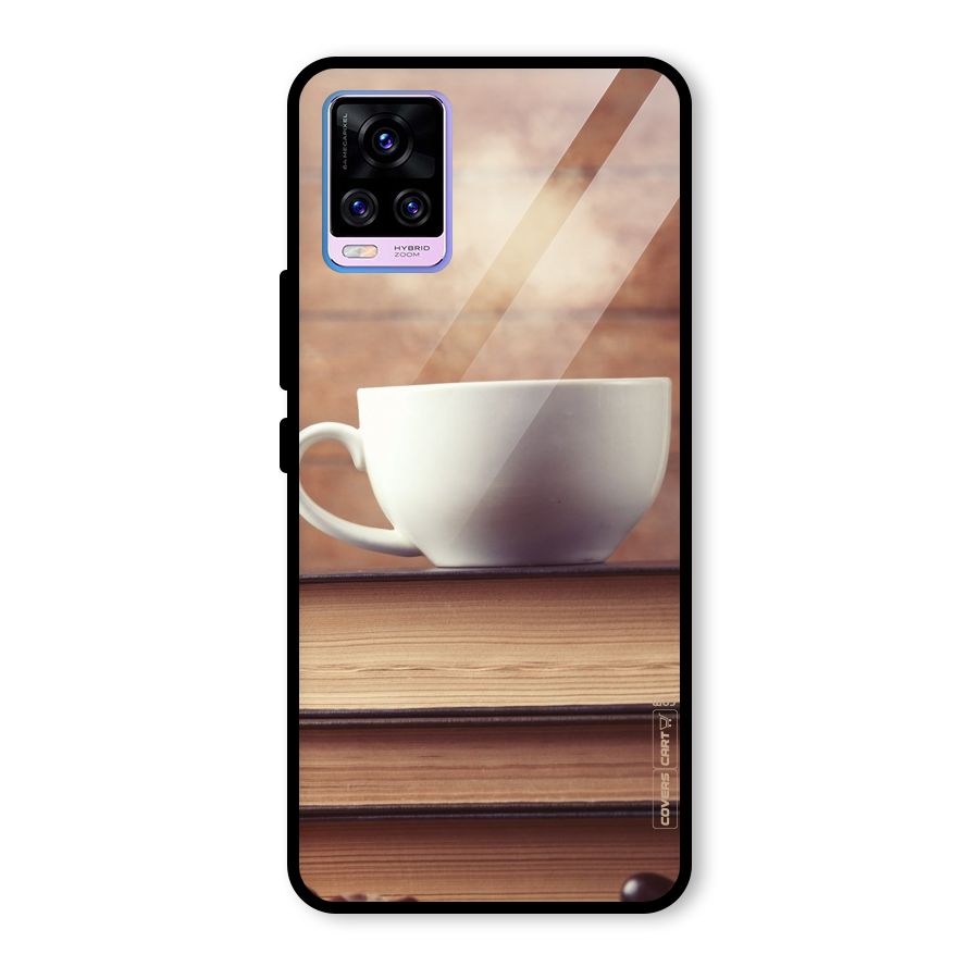 Coffee And Bookworm Glass Back Case for Vivo V20 Pro
