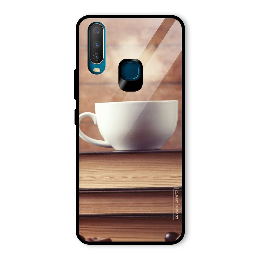 Coffee And Bookworm Glass Back Case for Vivo Y17