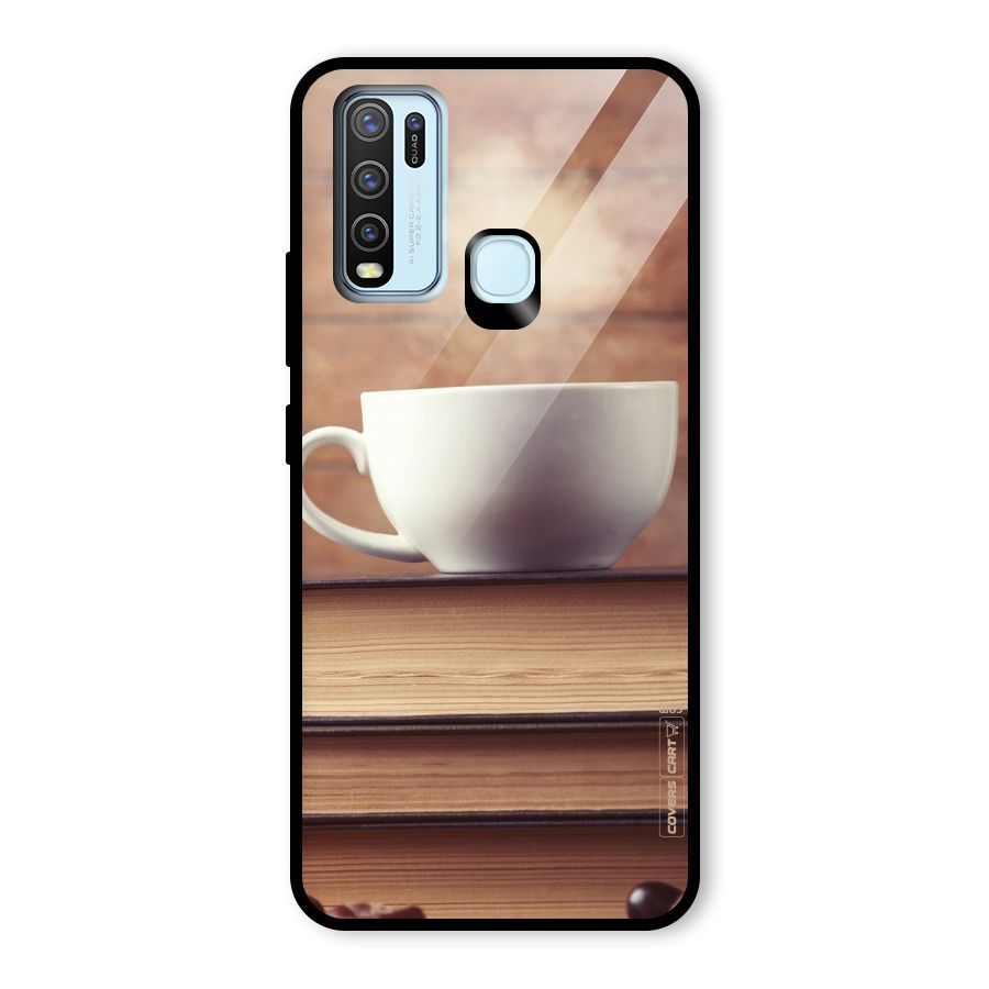 Coffee And Bookworm Glass Back Case for Vivo Y50