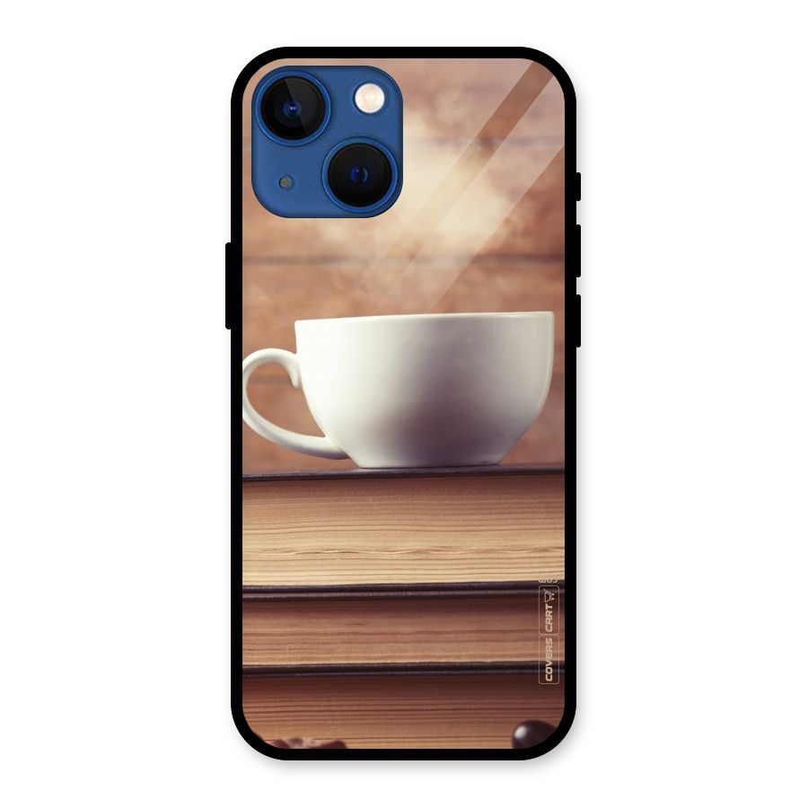 Coffee And Bookworm Glass Back Case for iPhone 13 Mini