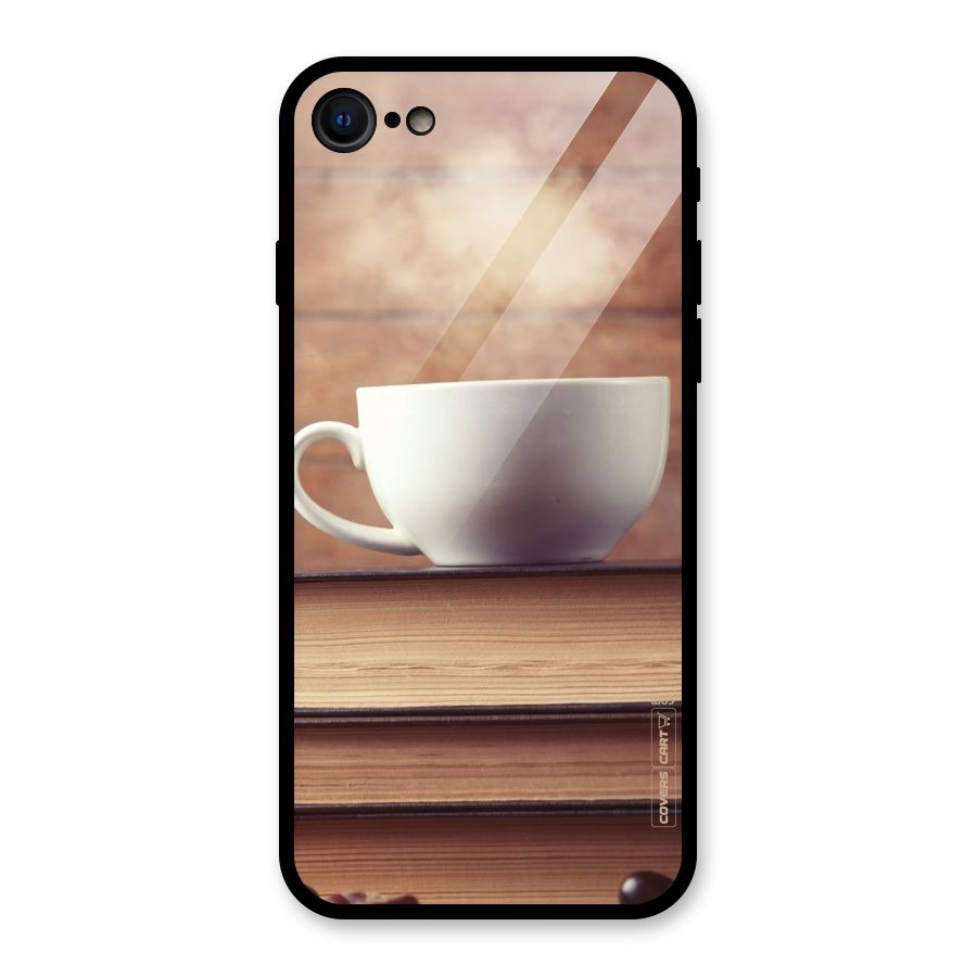 Coffee And Bookworm Glass Back Case for iPhone SE 2022