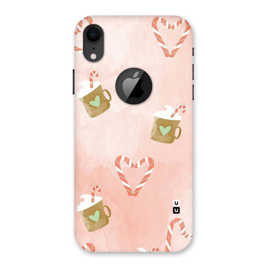 Coffee And Candies Back Case for iPhone XR Logo Cut