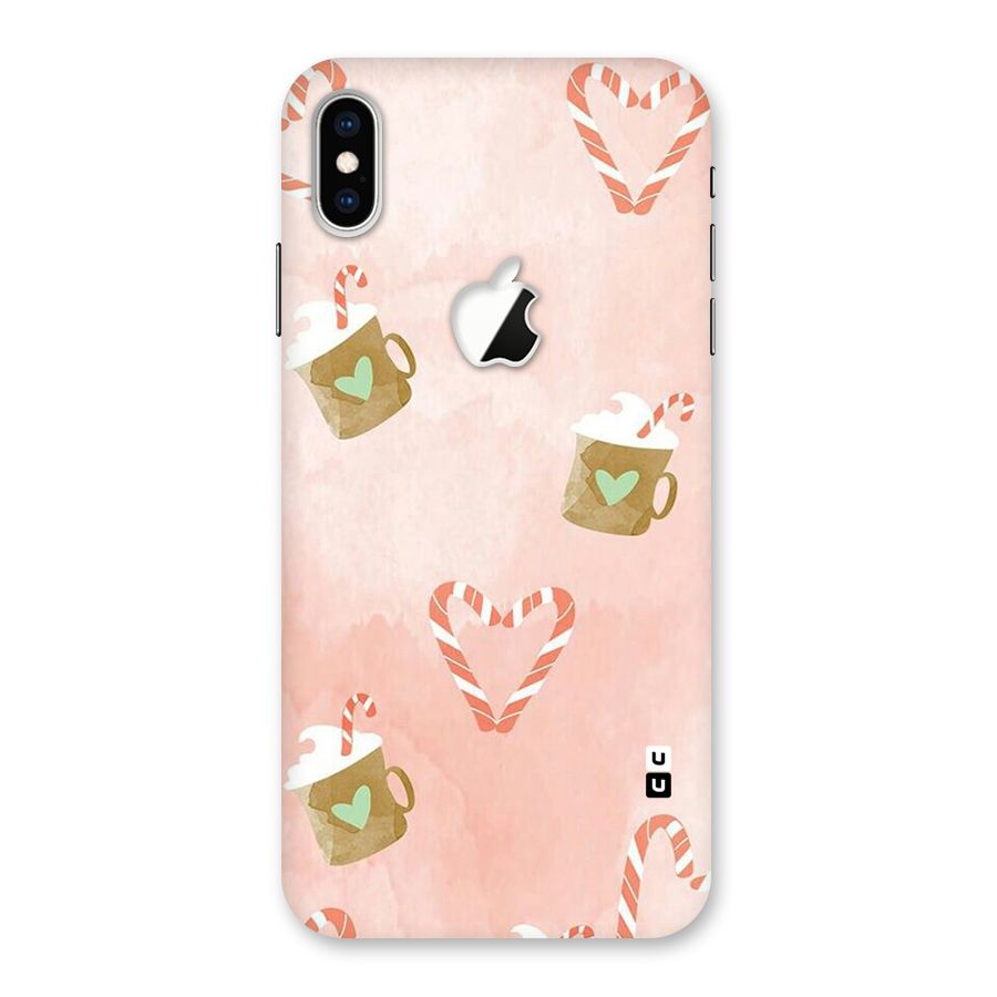 Coffee And Candies Back Case for iPhone XS Max Apple Cut