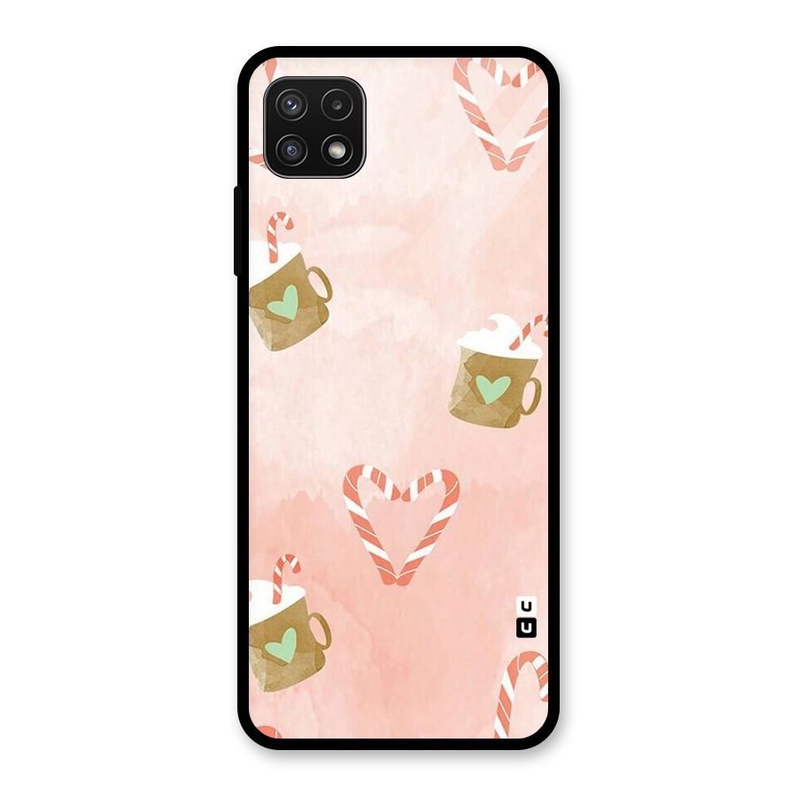 Coffee And Candies Glass Back Case for Galaxy A22 5G