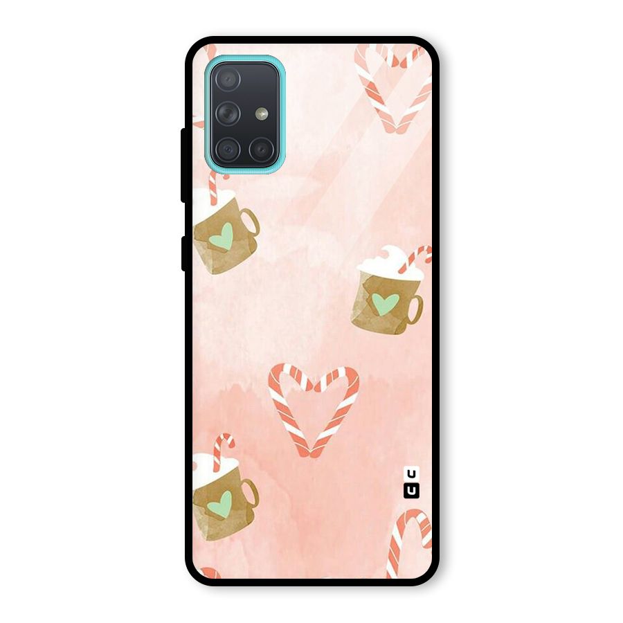 Coffee And Candies Glass Back Case for Galaxy A71