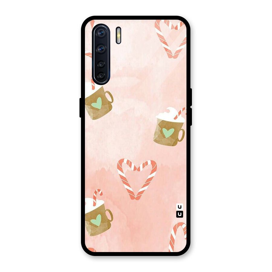 Coffee And Candies Glass Back Case for Oppo F15
