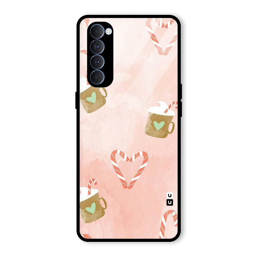 Coffee And Candies Glass Back Case for Oppo Reno4 Pro