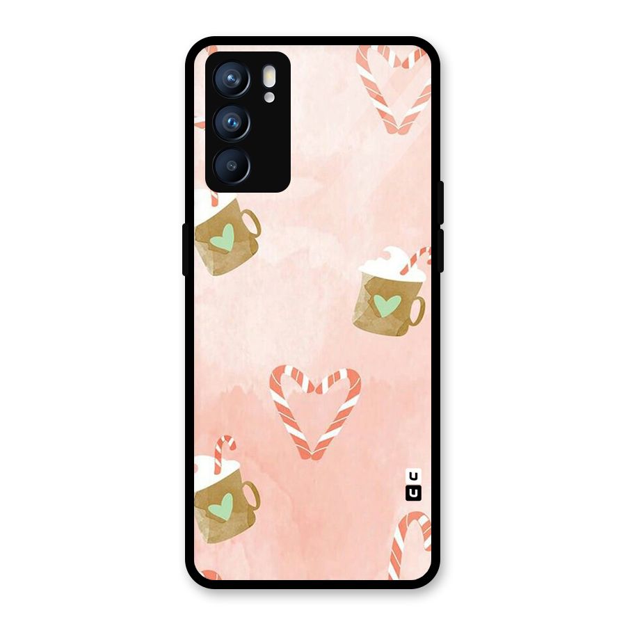 Coffee And Candies Glass Back Case for Oppo Reno6 5G