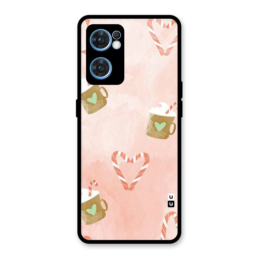 Coffee And Candies Glass Back Case for Oppo Reno7 5G