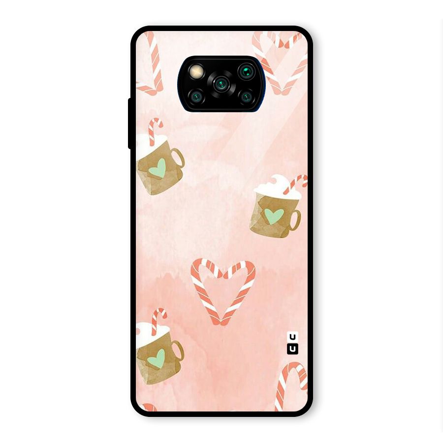 Coffee And Candies Glass Back Case for Poco X3 Pro