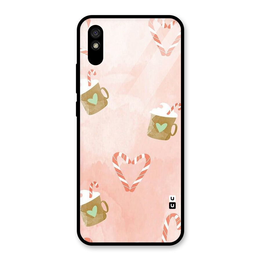 Coffee And Candies Glass Back Case for Redmi 9A