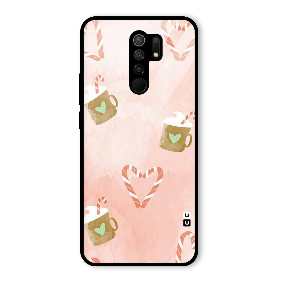 Coffee And Candies Glass Back Case for Redmi 9 Prime