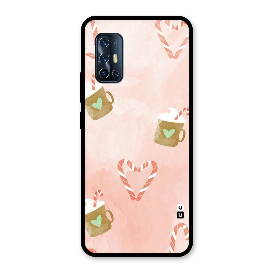 Coffee And Candies Glass Back Case for Vivo V17