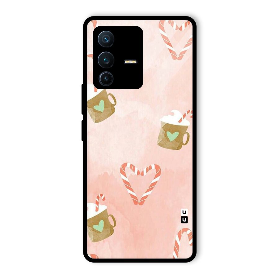Coffee And Candies Glass Back Case for Vivo V23 Pro