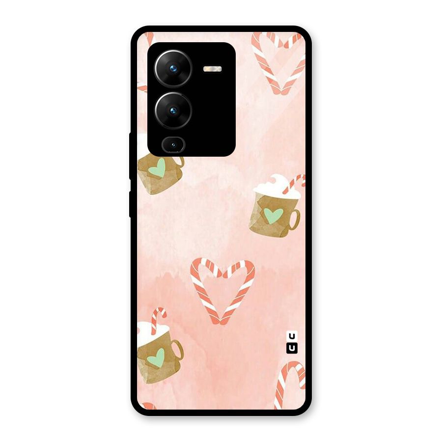 Coffee And Candies Glass Back Case for Vivo V25 Pro