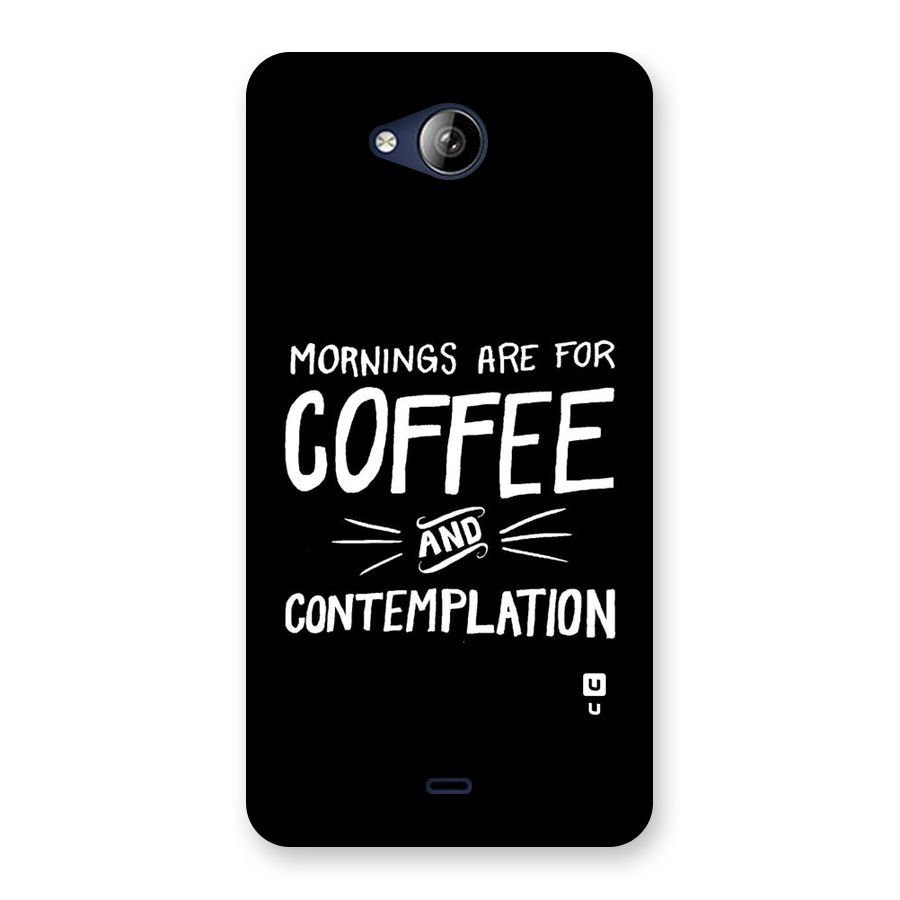 Coffee And Contemplation Back Case for Canvas Play Q355