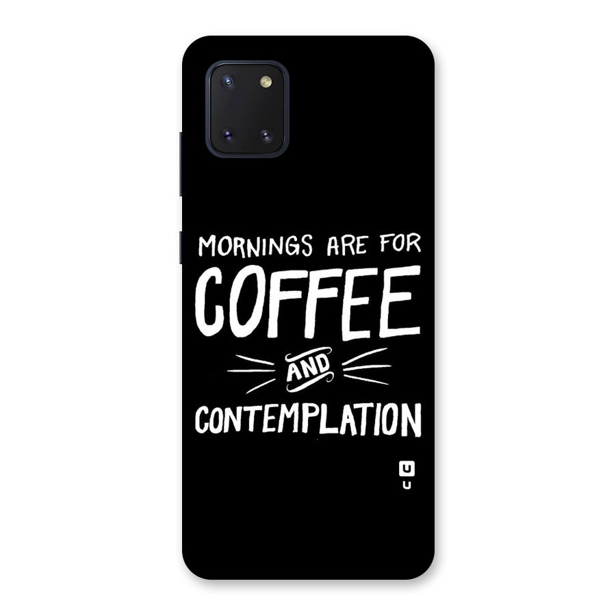 Coffee And Contemplation Back Case for Galaxy Note 10 Lite