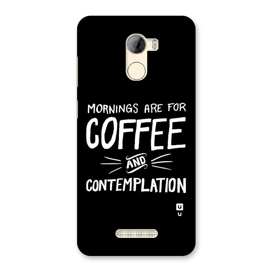 Coffee And Contemplation Back Case for Gionee A1 LIte