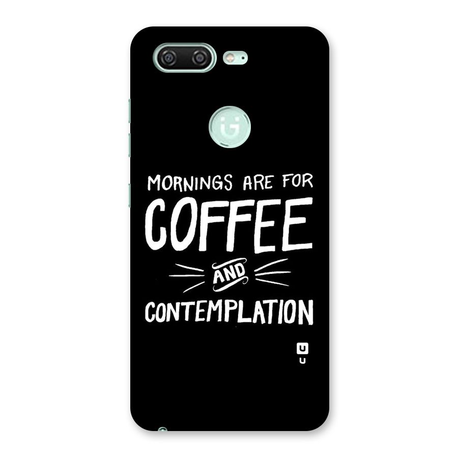 Coffee And Contemplation Back Case for Gionee S10