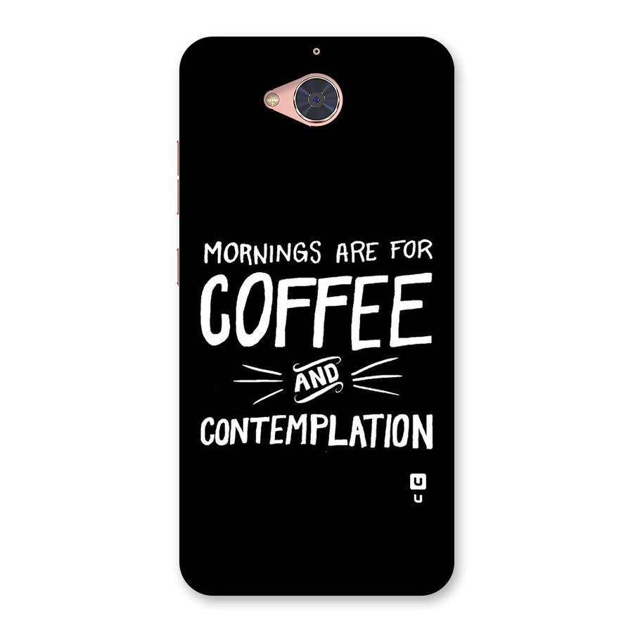 Coffee And Contemplation Back Case for Gionee S6 Pro