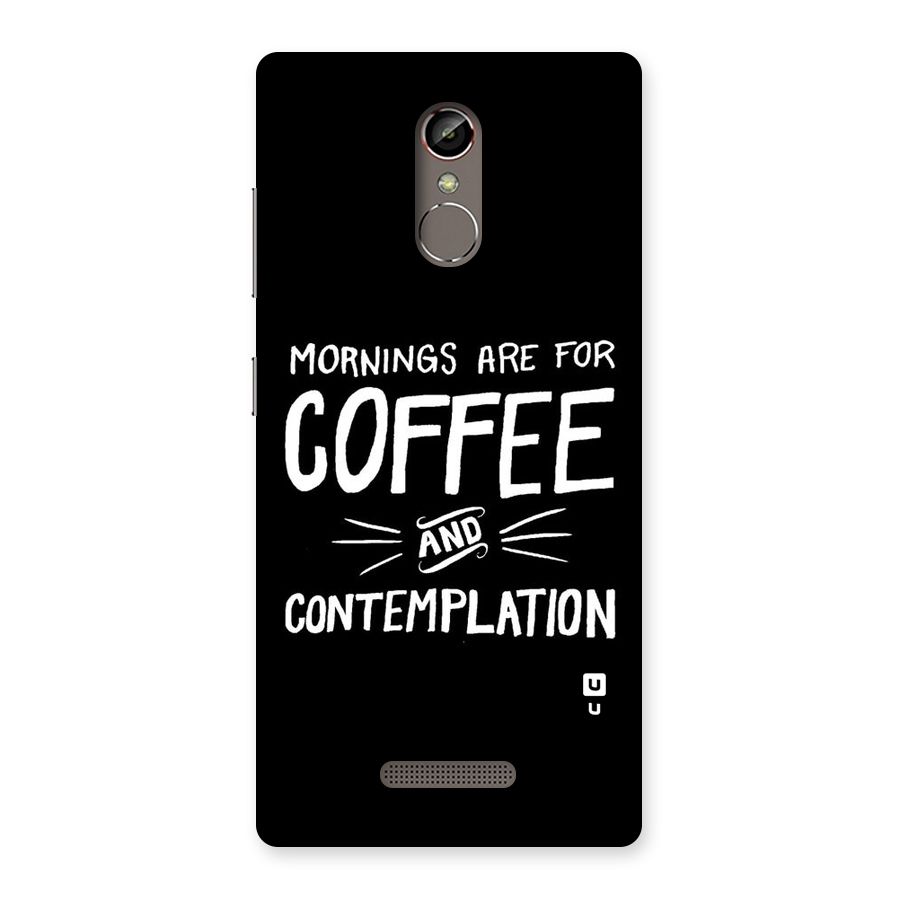 Coffee And Contemplation Back Case for Gionee S6s