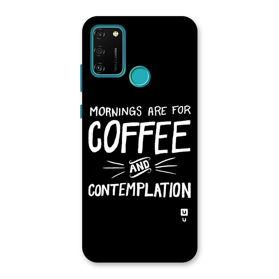 Coffee And Contemplation Back Case for Honor 9A