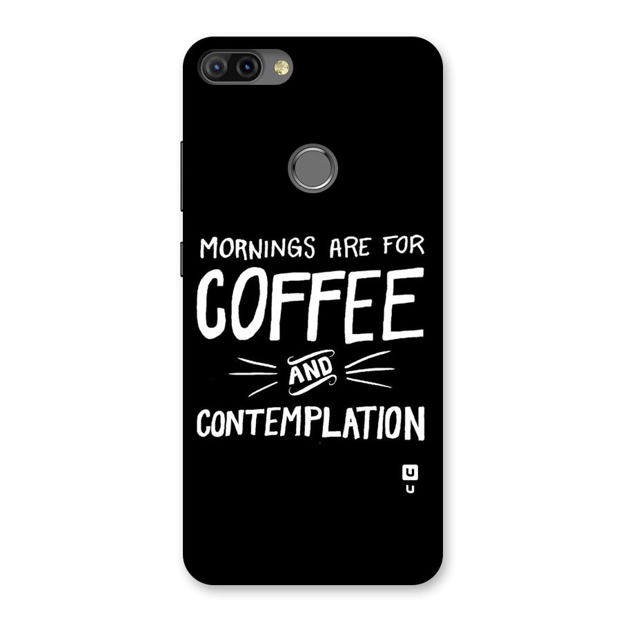Coffee And Contemplation Back Case for Infinix Hot 6 Pro