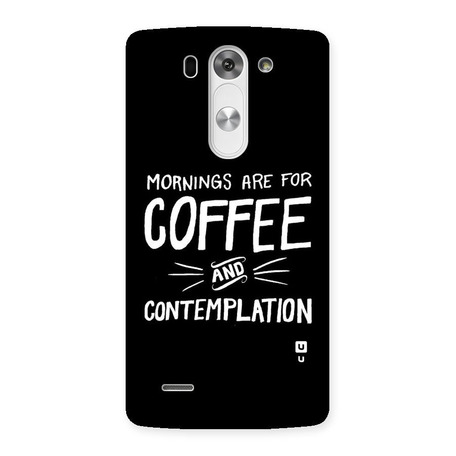 Coffee And Contemplation Back Case for LG G3 Beat