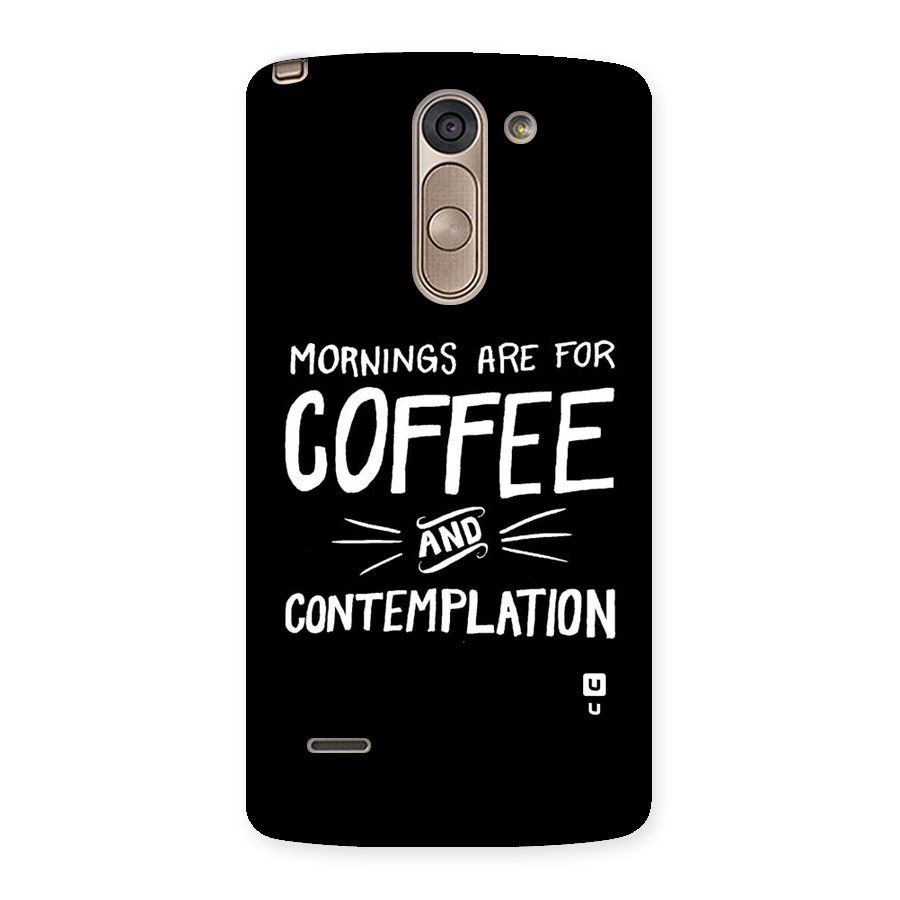 Coffee And Contemplation Back Case for LG G3 Stylus