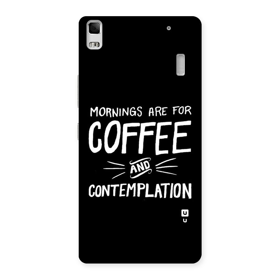 Coffee And Contemplation Back Case for Lenovo A7000