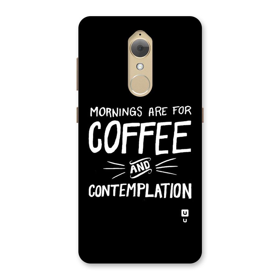Coffee And Contemplation Back Case for Lenovo K8