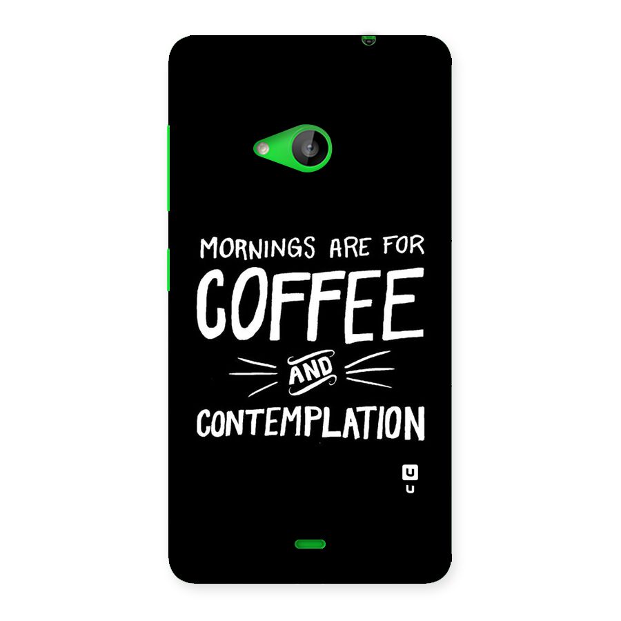 Coffee And Contemplation Back Case for Lumia 535