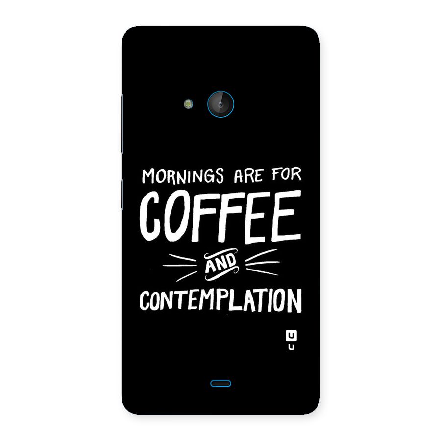 Coffee And Contemplation Back Case for Lumia 540