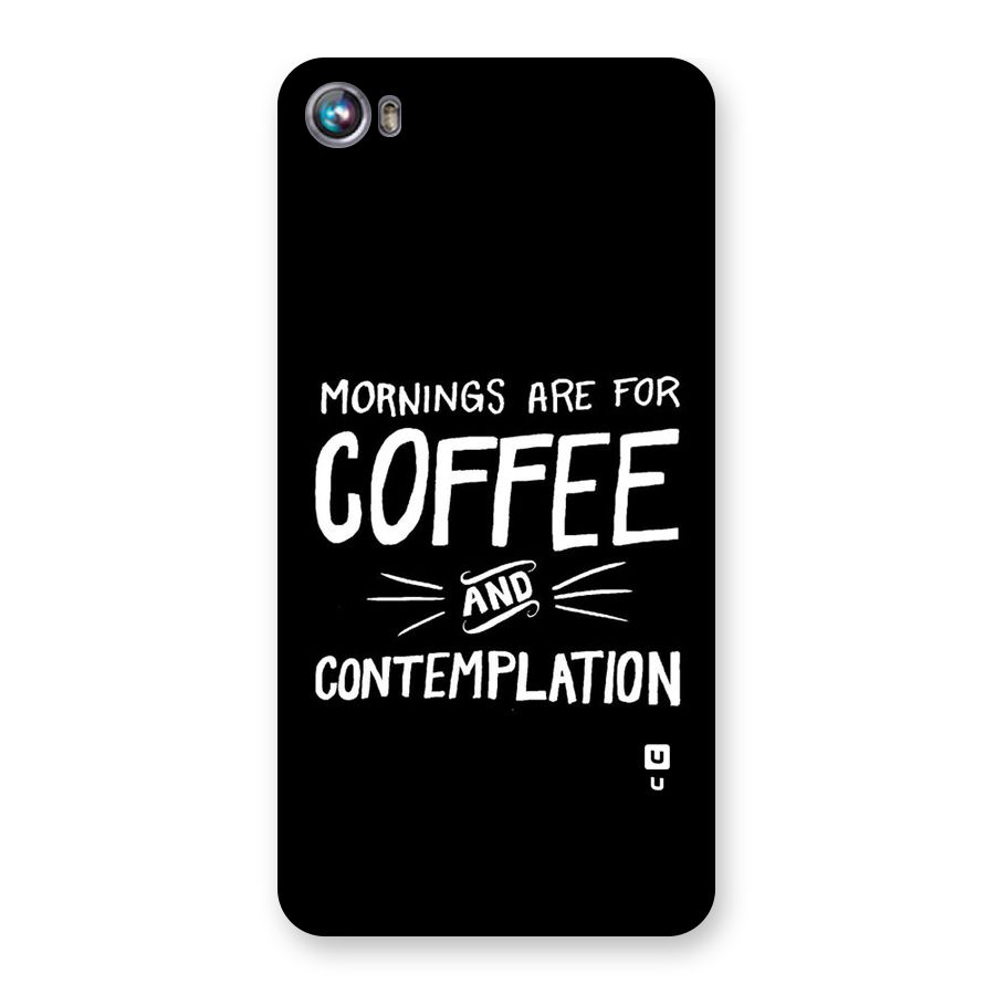 Coffee And Contemplation Back Case for Micromax Canvas Fire 4 A107
