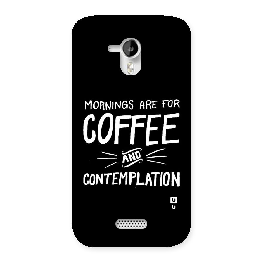 Coffee And Contemplation Back Case for Micromax Canvas HD A116
