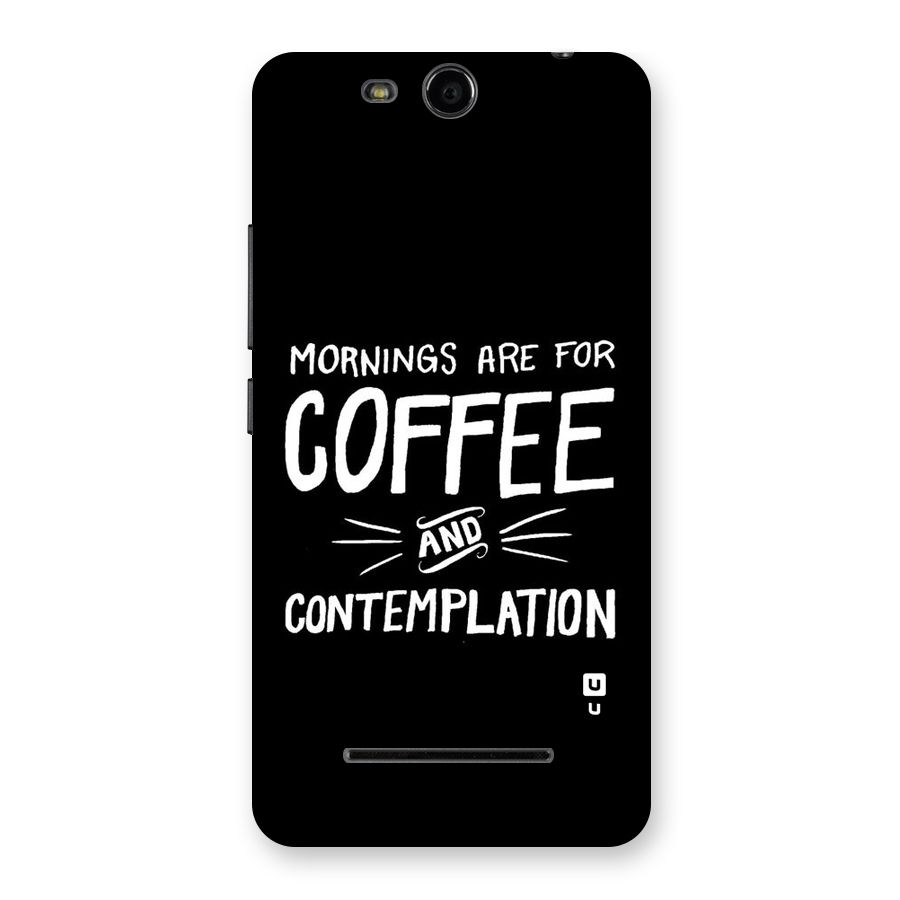 Coffee And Contemplation Back Case for Micromax Canvas Juice 3 Q392