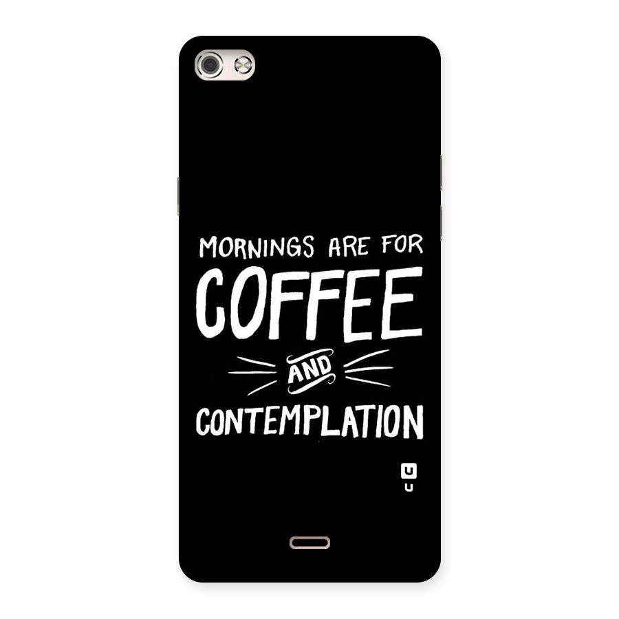 Coffee And Contemplation Back Case for Micromax Canvas Silver 5