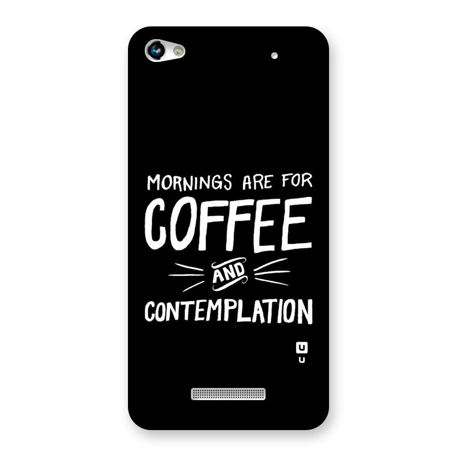Coffee And Contemplation Back Case for Micromax Hue 2