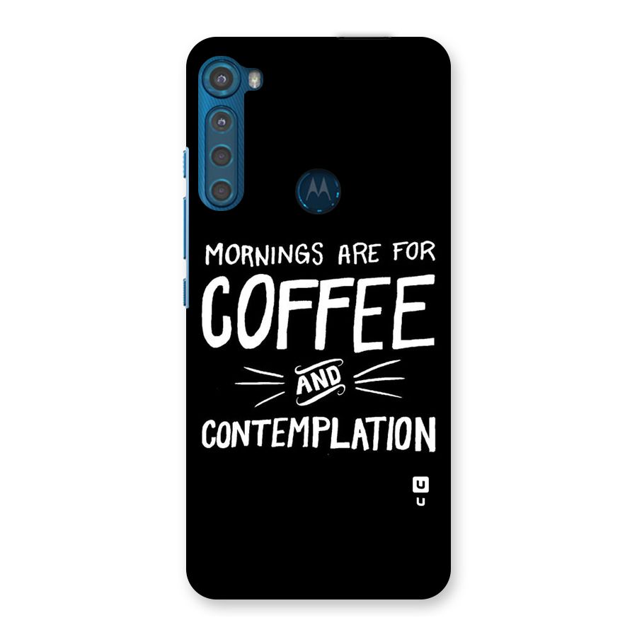 Coffee And Contemplation Back Case for Motorola One Fusion Plus