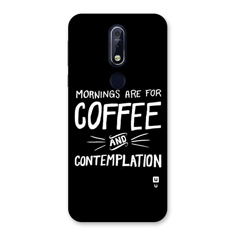 Coffee And Contemplation Back Case for Nokia 7.1