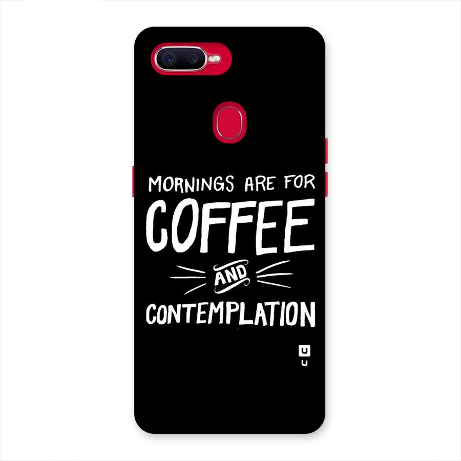 Coffee And Contemplation Back Case for Oppo F9 Pro