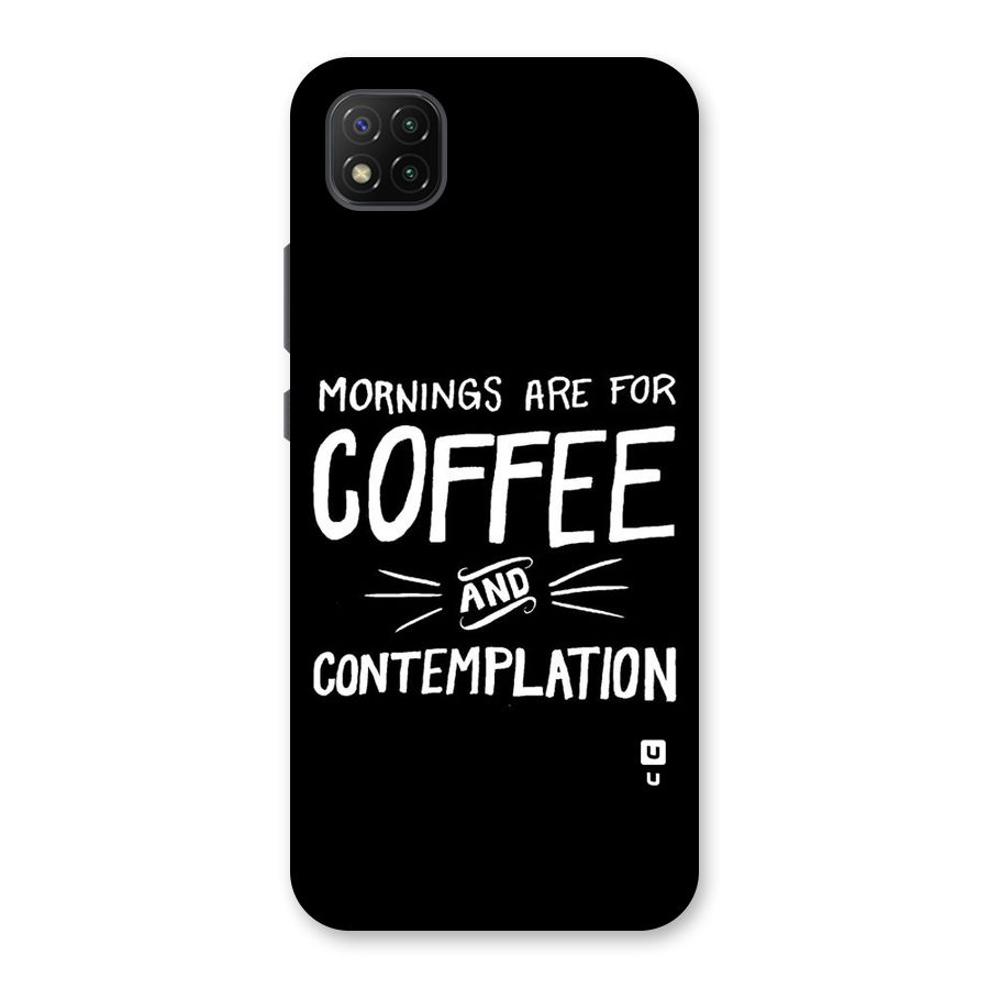Coffee And Contemplation Back Case for Poco C3