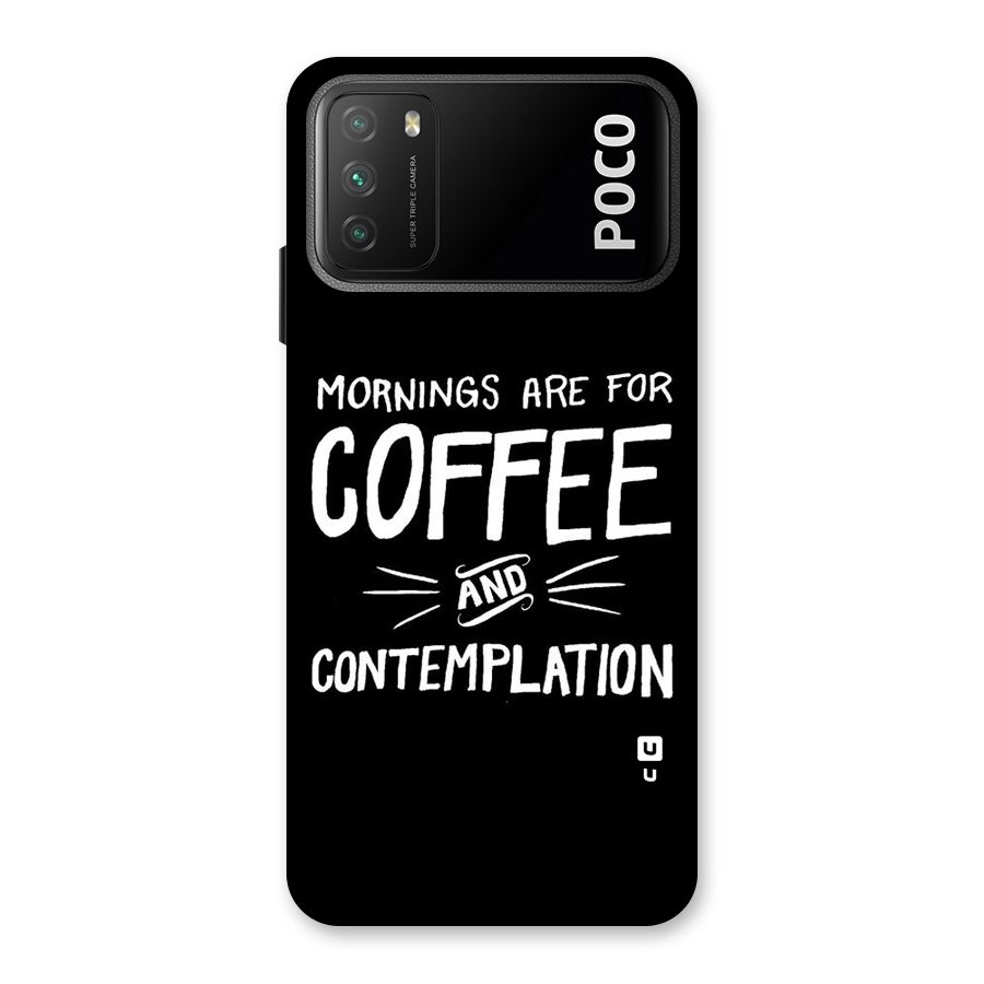 Coffee And Contemplation Back Case for Poco M3