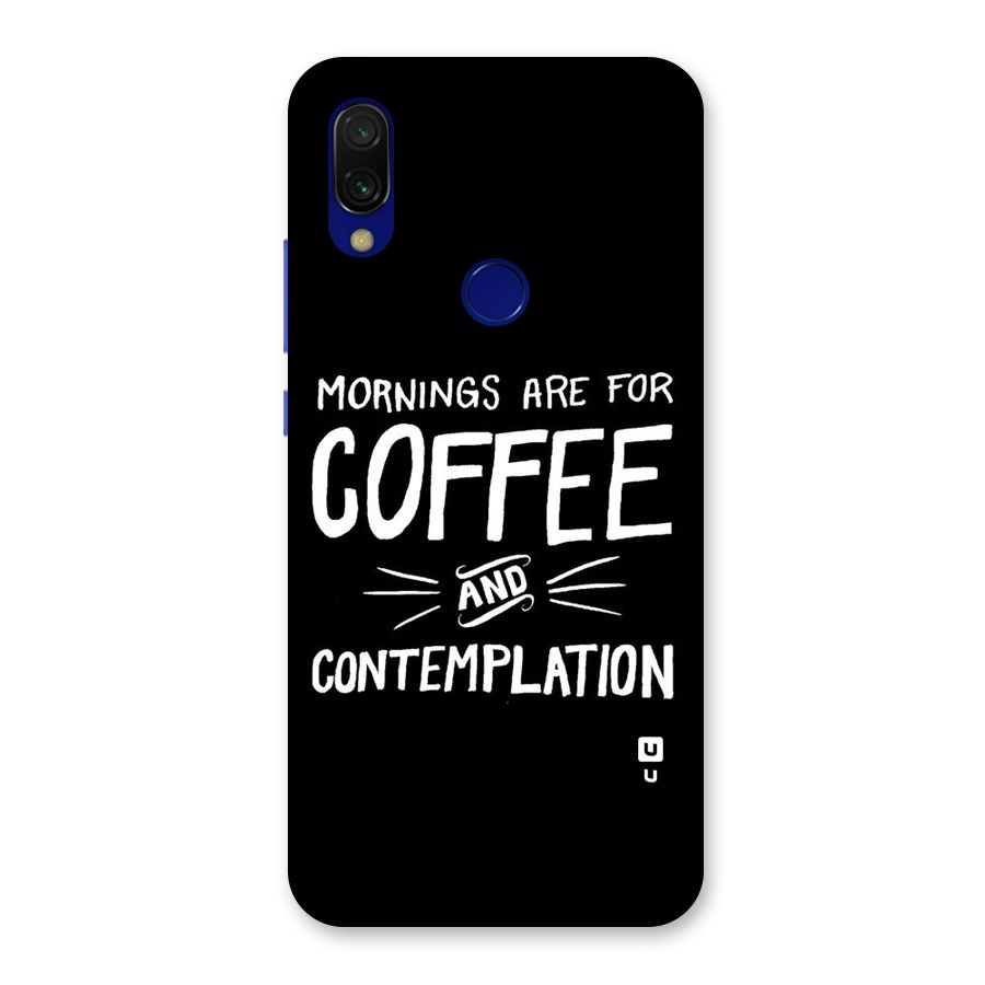 Coffee And Contemplation Back Case for Redmi 7
