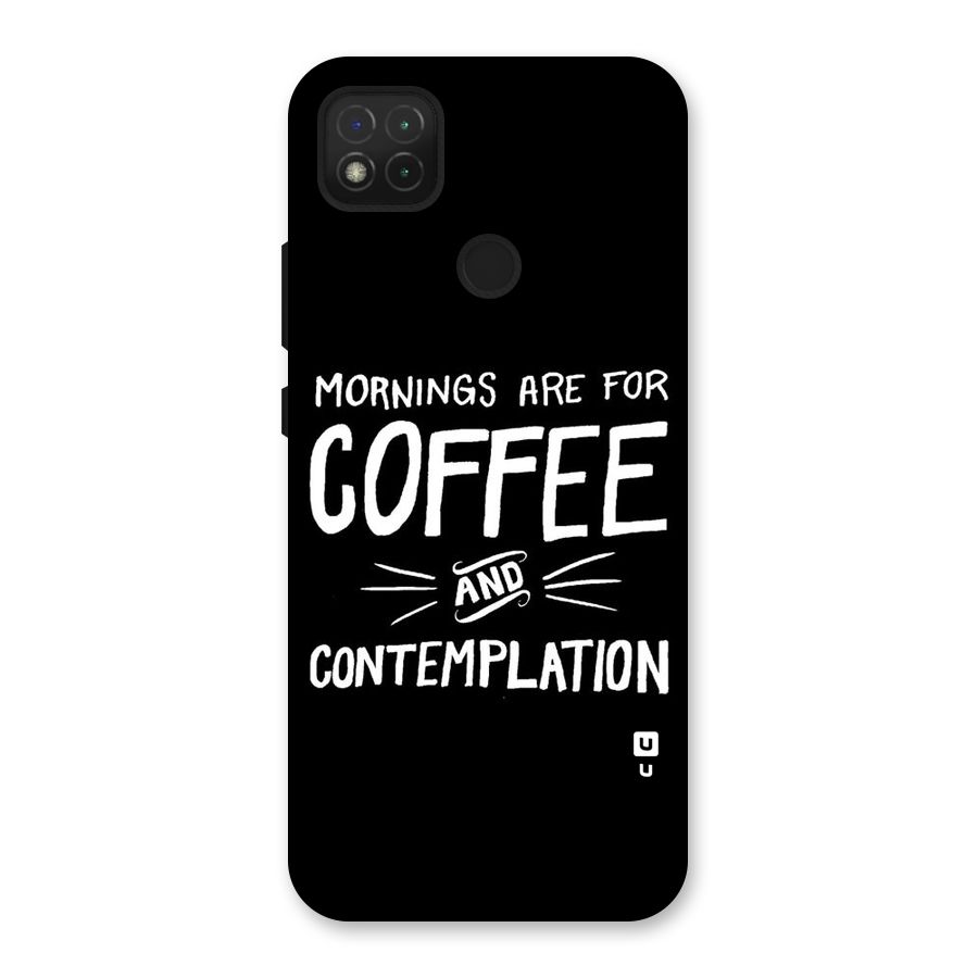 Coffee And Contemplation Back Case for Redmi 9