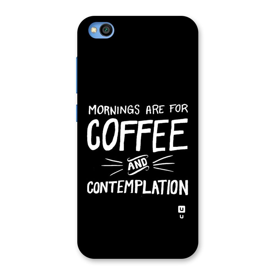 Coffee And Contemplation Back Case for Redmi Go