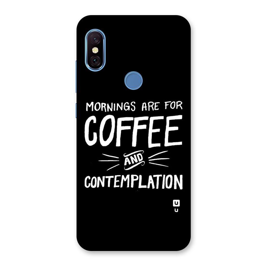 Coffee And Contemplation Back Case for Redmi Note 6 Pro