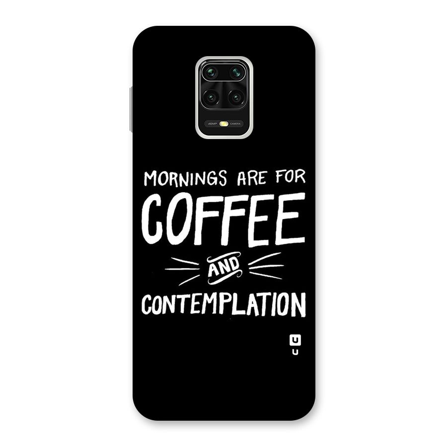 Coffee And Contemplation Back Case for Redmi Note 9 Pro