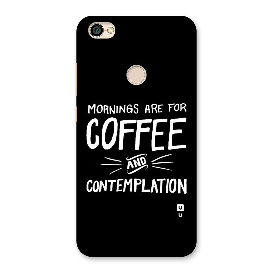 Coffee And Contemplation Back Case for Redmi Y1 2017